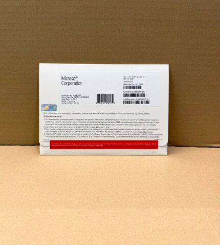 Sistema Operativo Microsoft Windows 11 Pro 64bit Español DVD (FQC-10552)