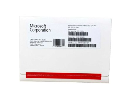 Microsoft Windows Server 2025 Datacenter 16Cores DVD